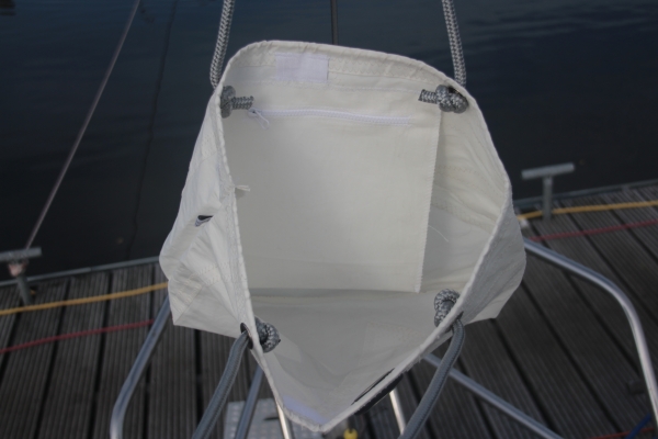 Segeltuchtasche Shopper / Beach grauer Stern